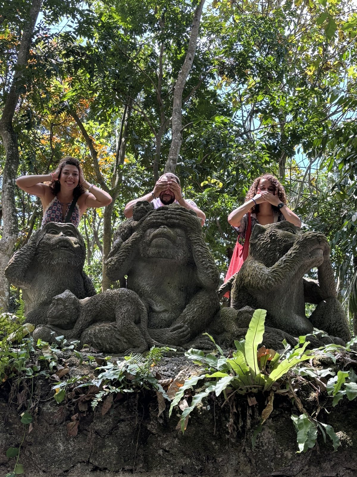 The three wise monkeys, Bali