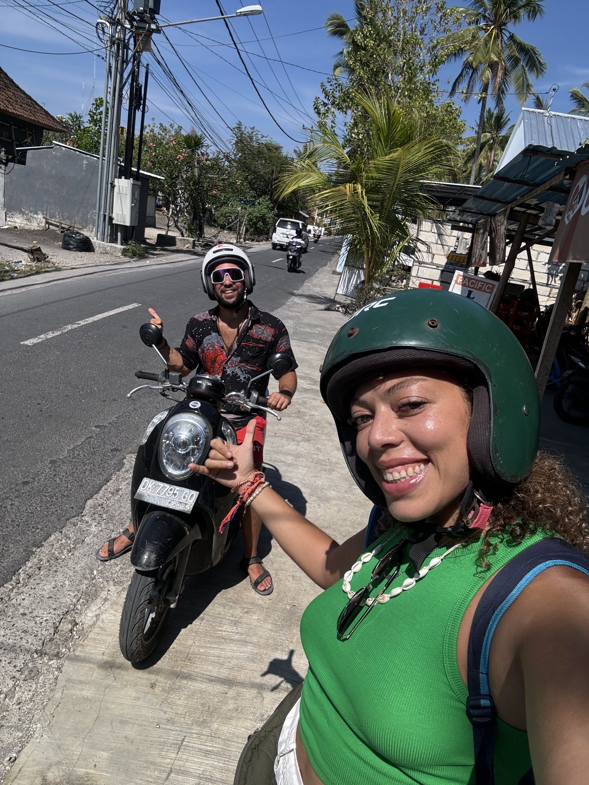 On the scooter, Bali