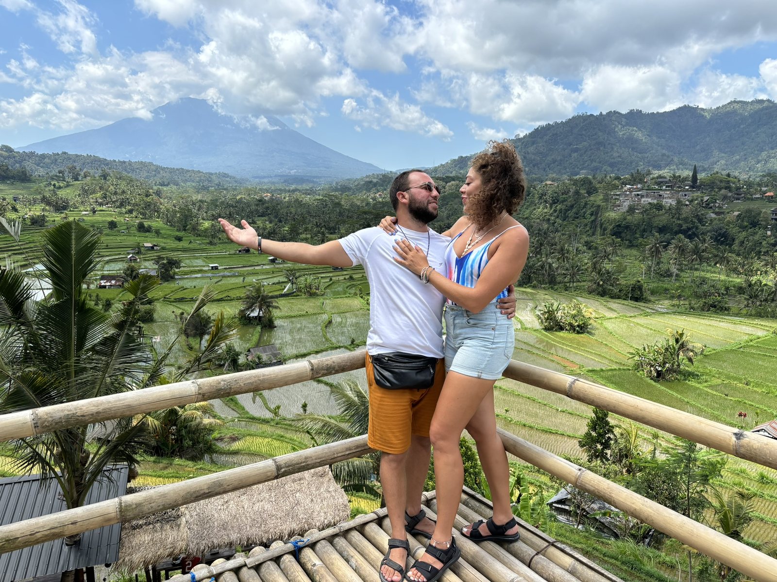 Over the rice terraces, Bali