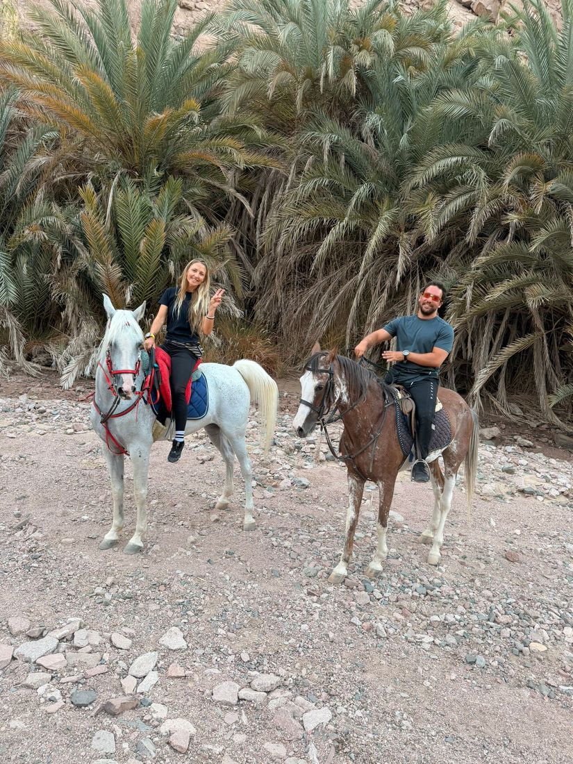 Horse riding through Wadi Genai