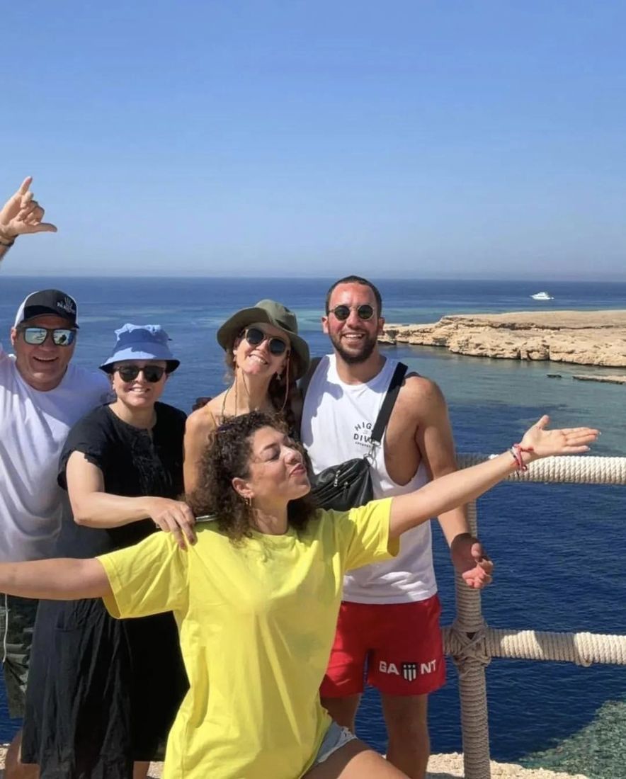 Shebl and Rimi at Ras Mohamed