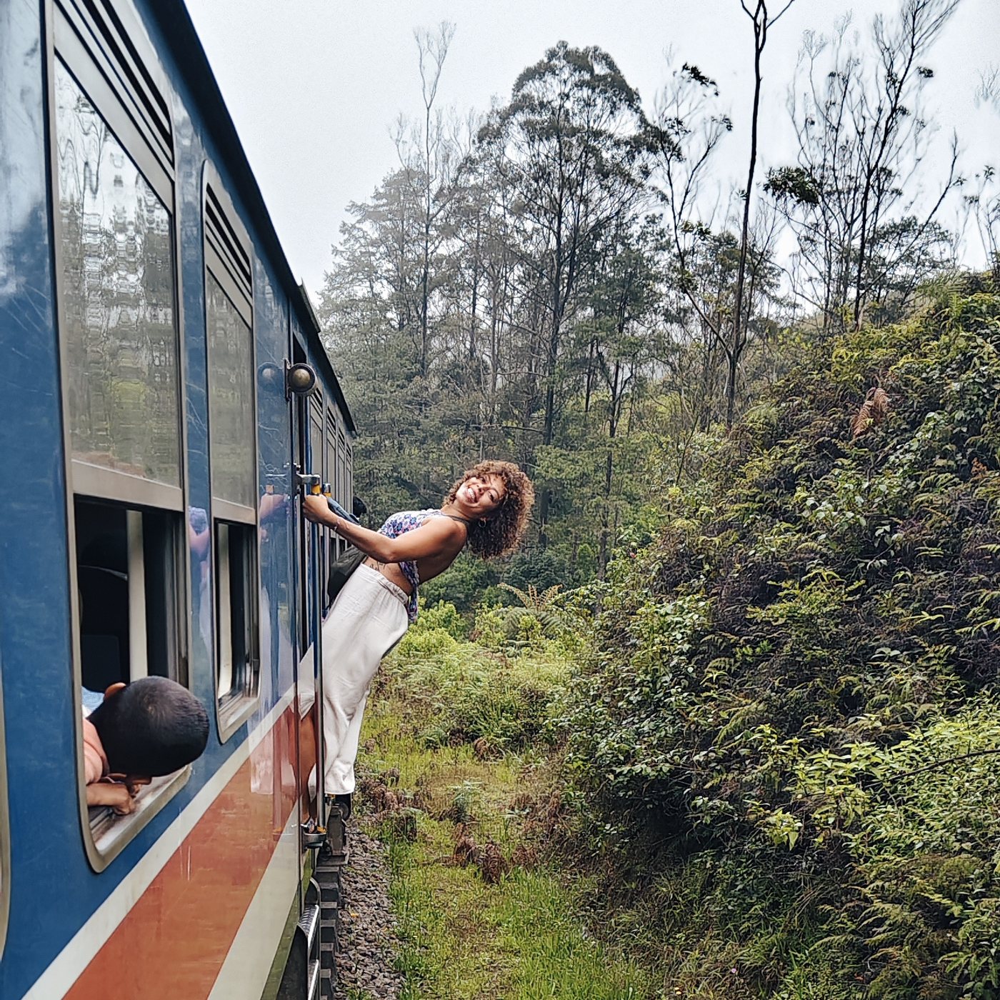 The hill-country train, Sri Lanka