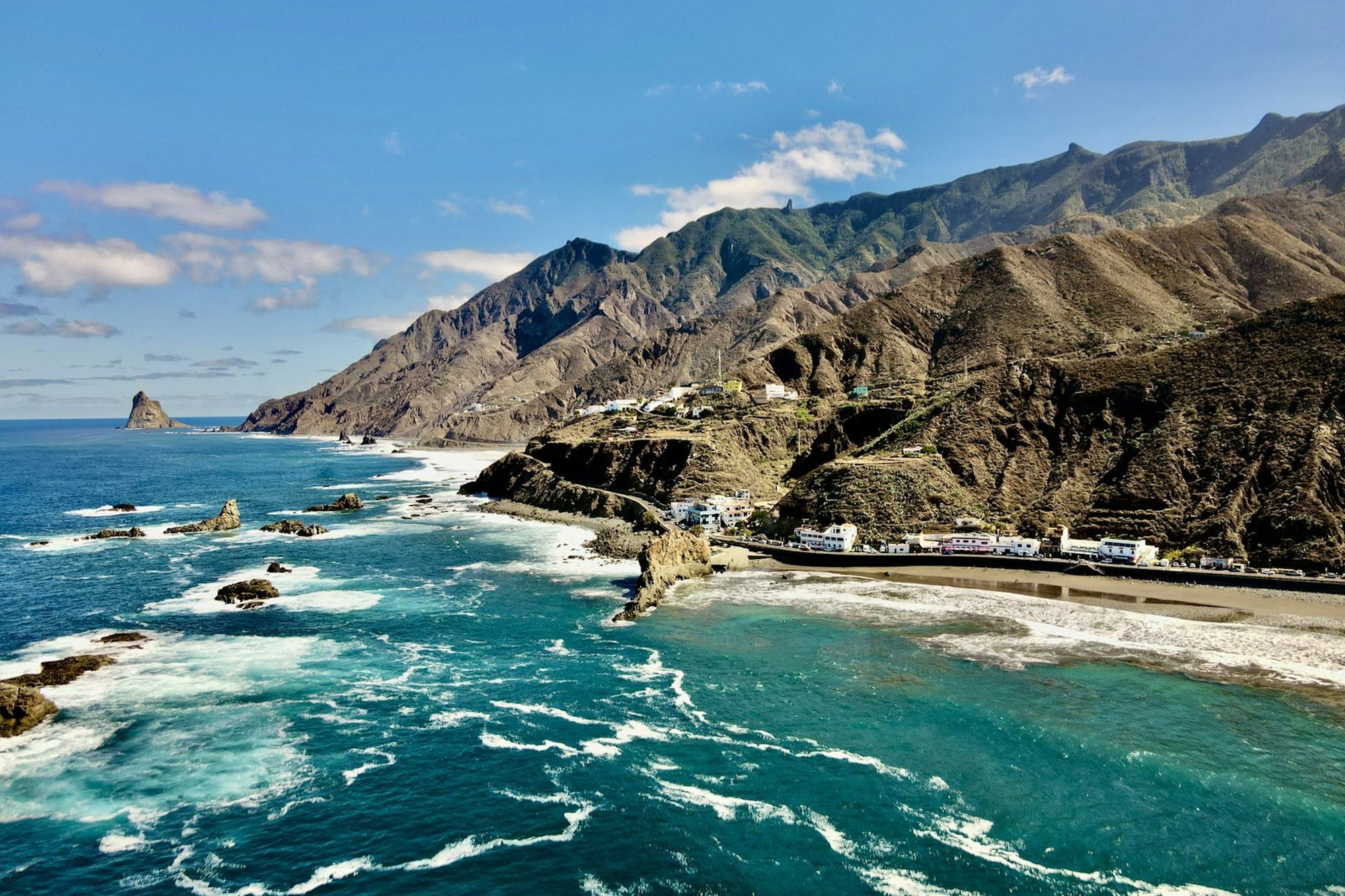 Tenerife coastline and Atlantic Ocean